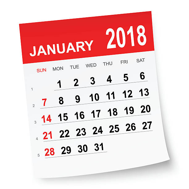 January 2018 calendar