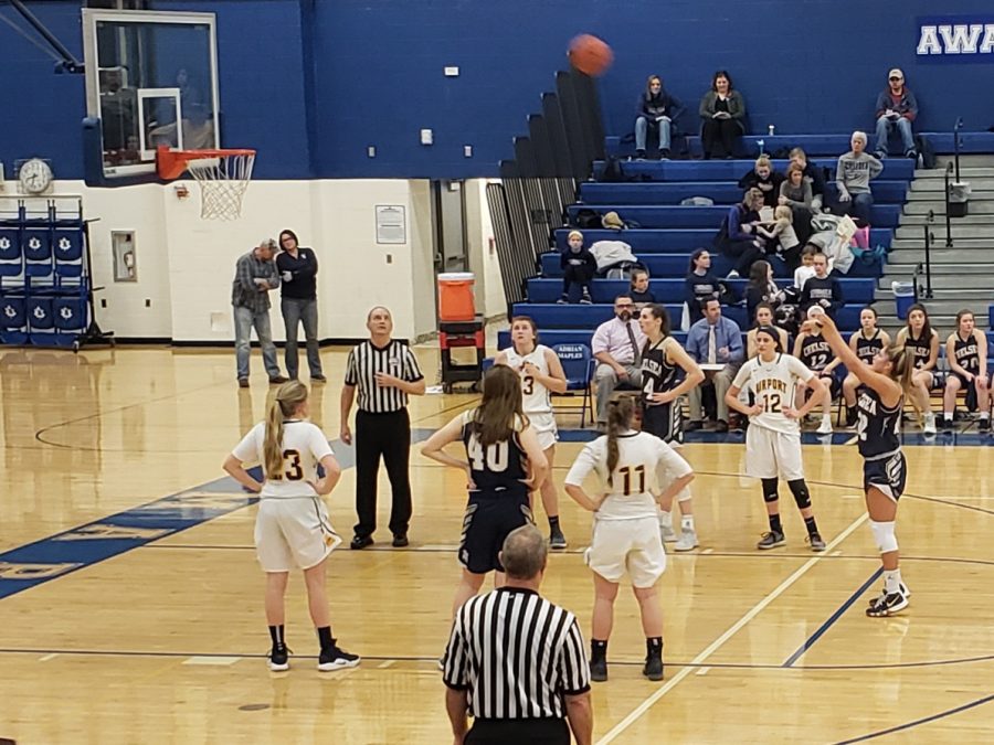 This photo was taken at the regional championship girls basketball game March 13th, 2019.