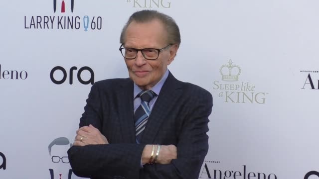 Larry King at Larry Kings 60th Anniversary in Broadcasting on May 01, 2017 in Los Angeles, California.