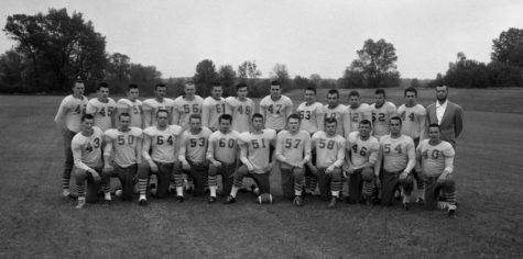 Chelsea High School’s 1959 football team; photo was also taken on March 10, 1959 for the CHS yearbook (Image courtesy of the Chelsea District Library Local History Collection)