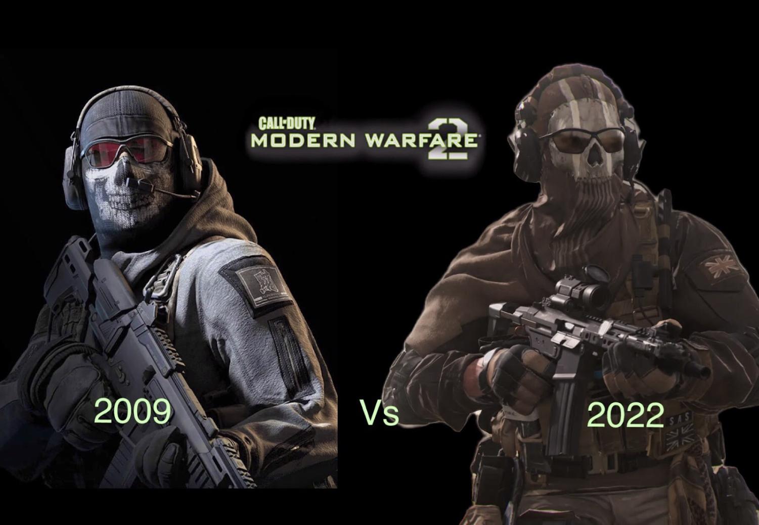 Ghost Old vs New Comparison in Modern Warfare II - 2009-2022 