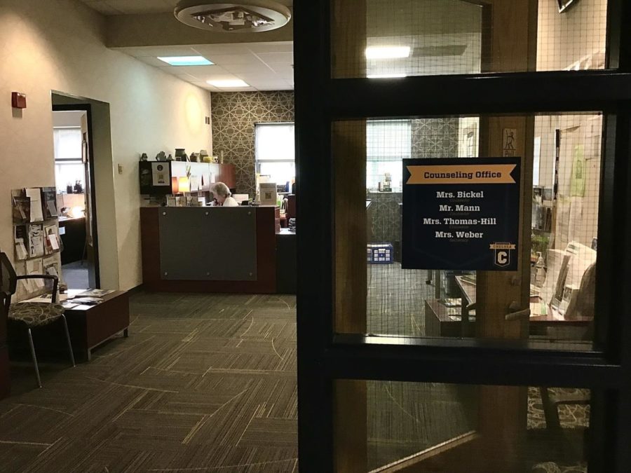 Frequent visits to the counseling office are common for consortium students who are trying to fix their schedules.