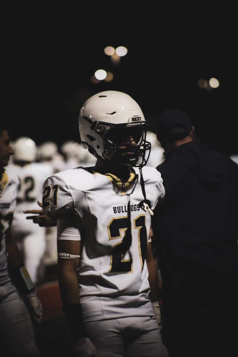 Senior Ronan King ready under the lights