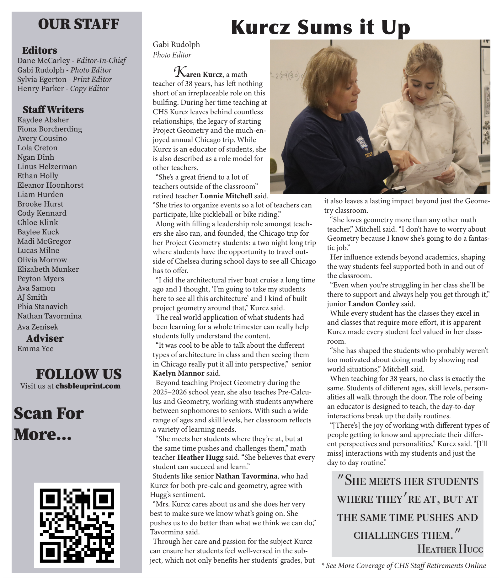 CHS Bleuprint: Spring 2026 Print Edition