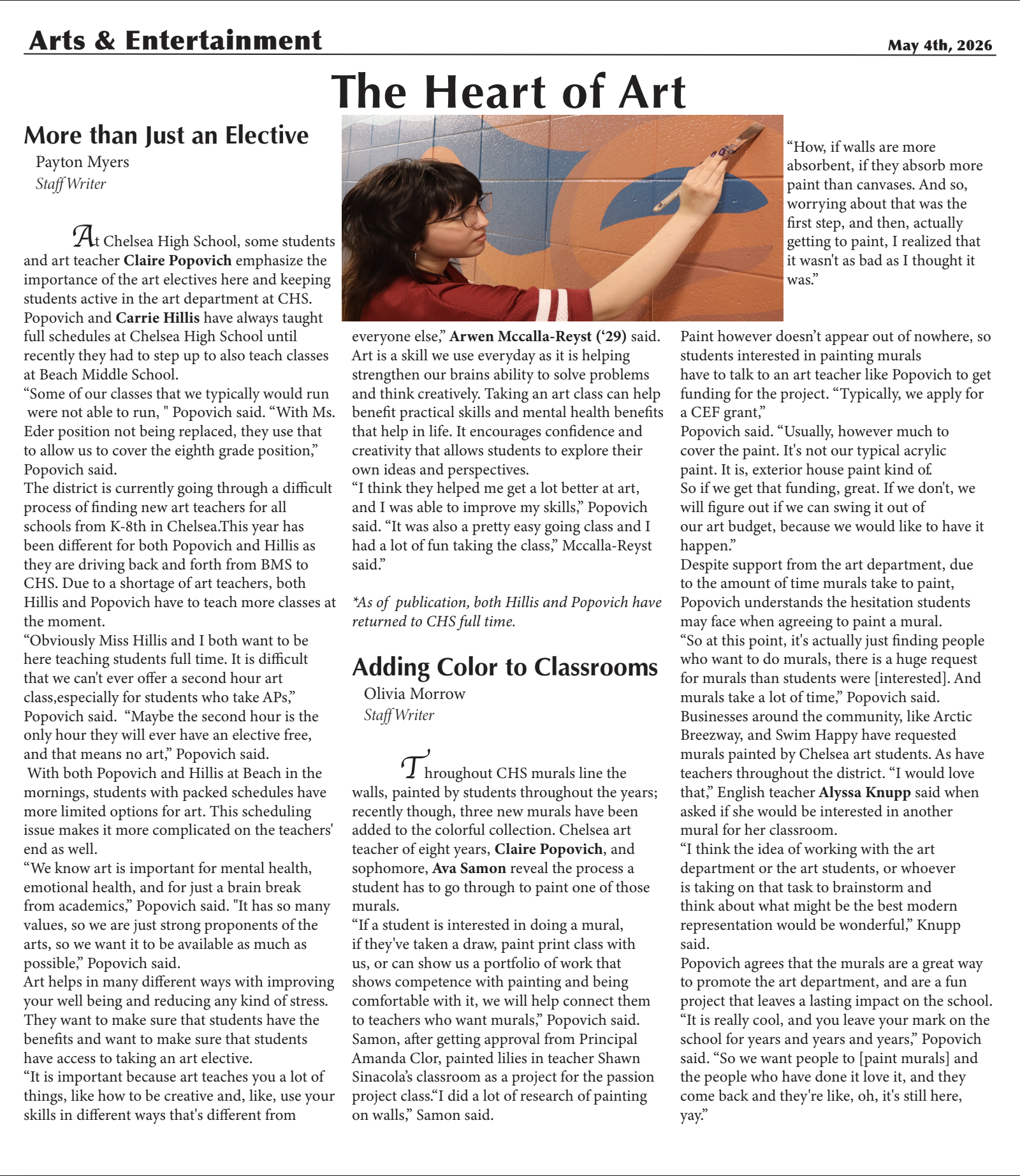 CHS Bleuprint: Spring 2026 Print Edition