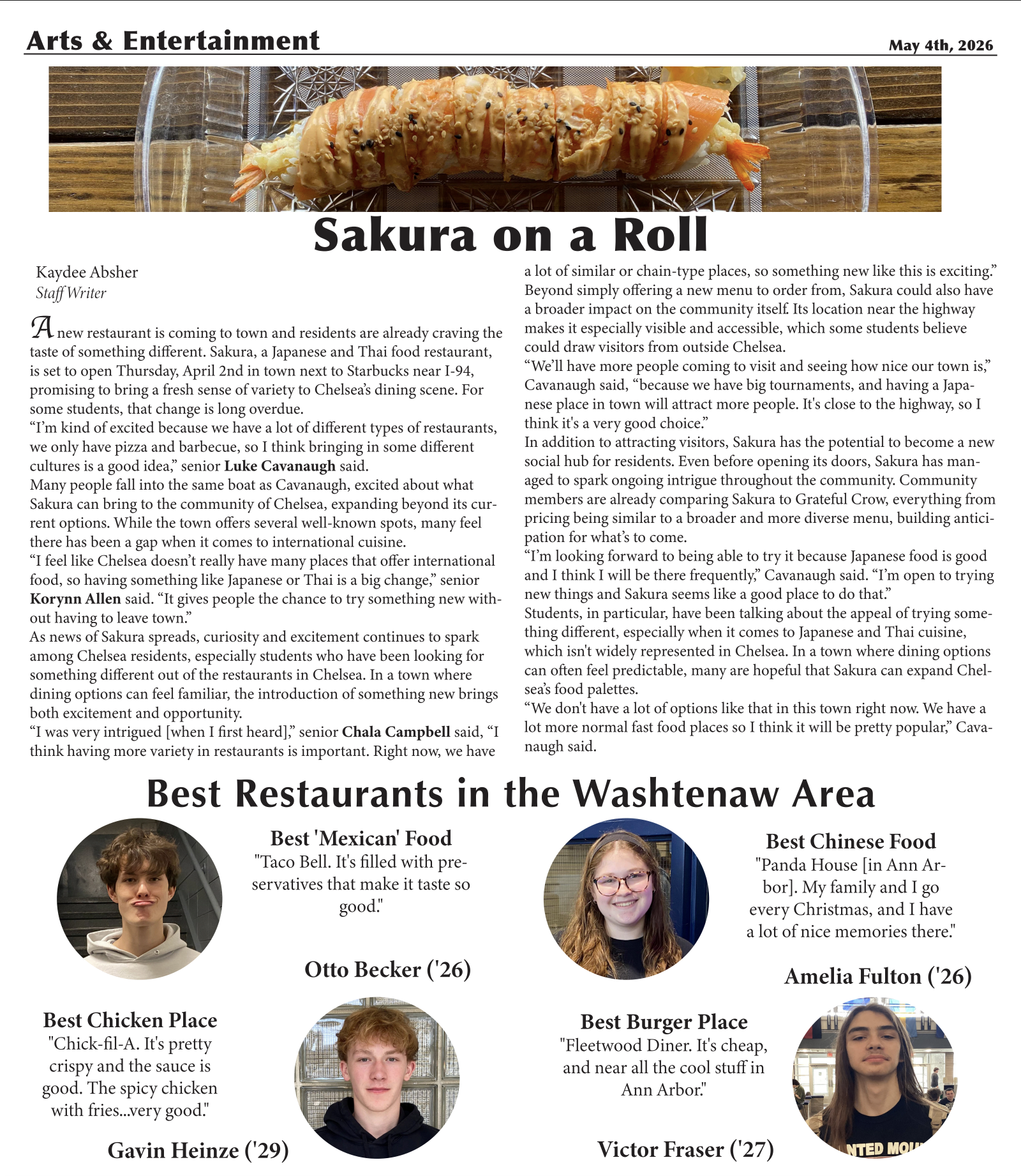 CHS Bleuprint: Spring 2026 Print Edition