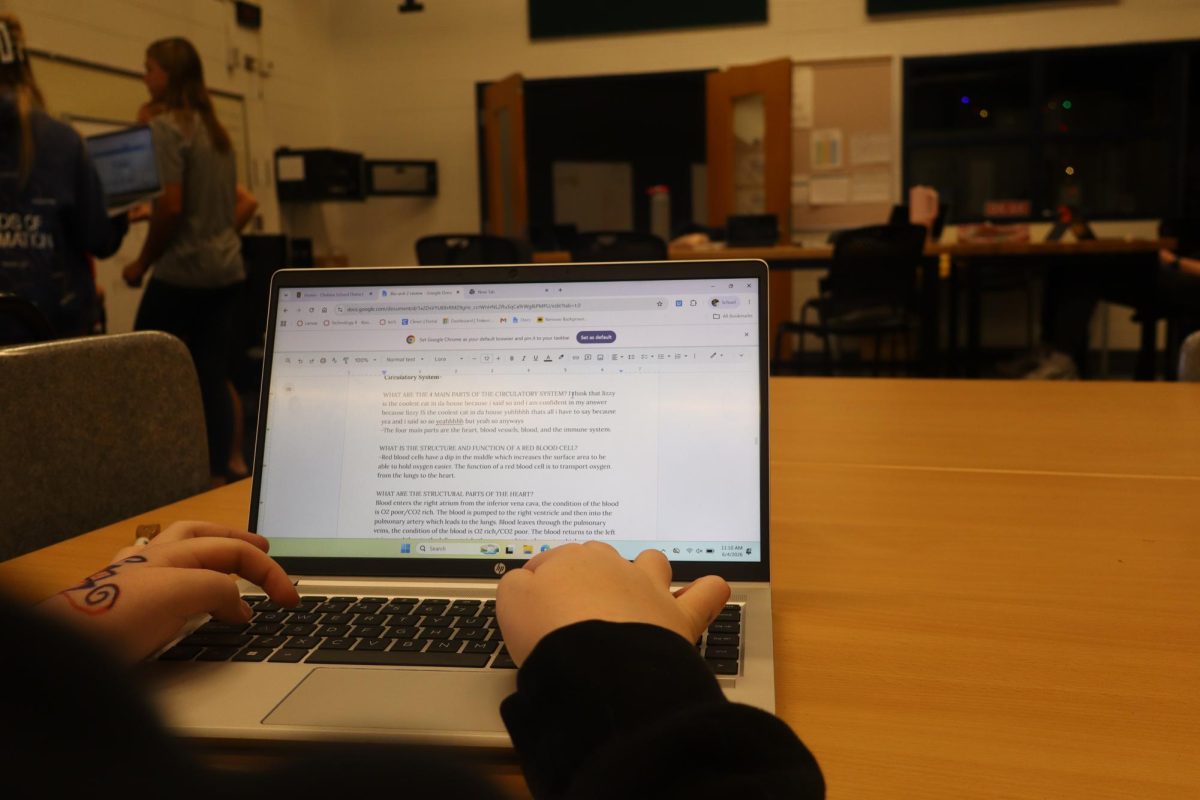 After final exams, students use there extra free time to work on final projects for other classes.
