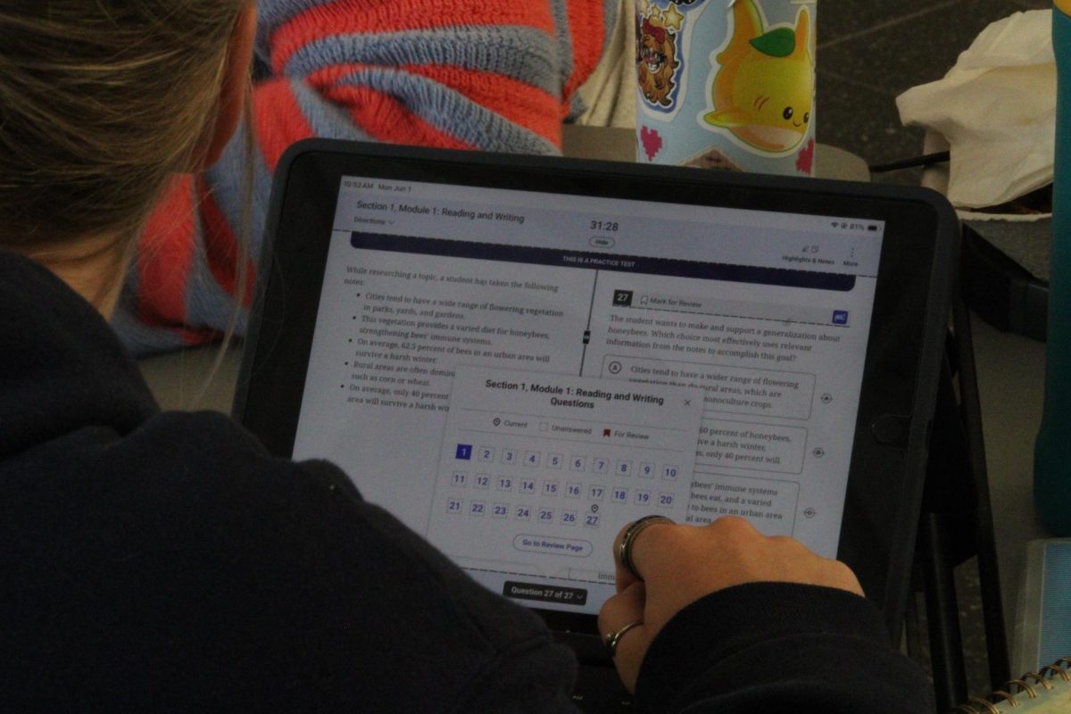 Sophomores will generally use the Bluebook app to study for SATs because of it having great study tools to use. You can often find people using the app during lunches or bulldog blocks.